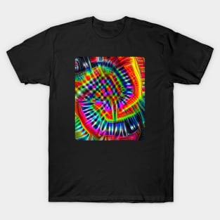 Tie-Dye Meets Abstract Digital Art T-Shirt